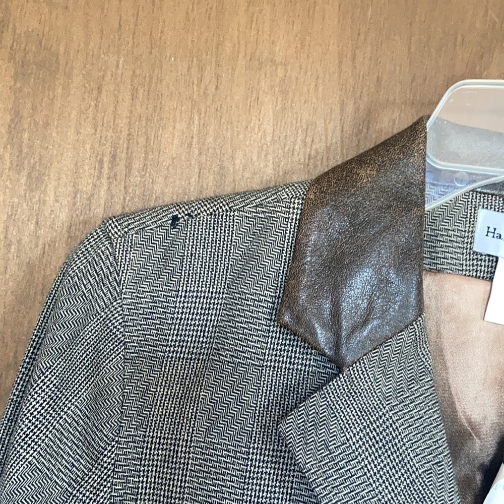 Last Chance ❌ NWT VINTAGE Harve Benard Sport blazer w faux leather accents - Picture 15 of 16